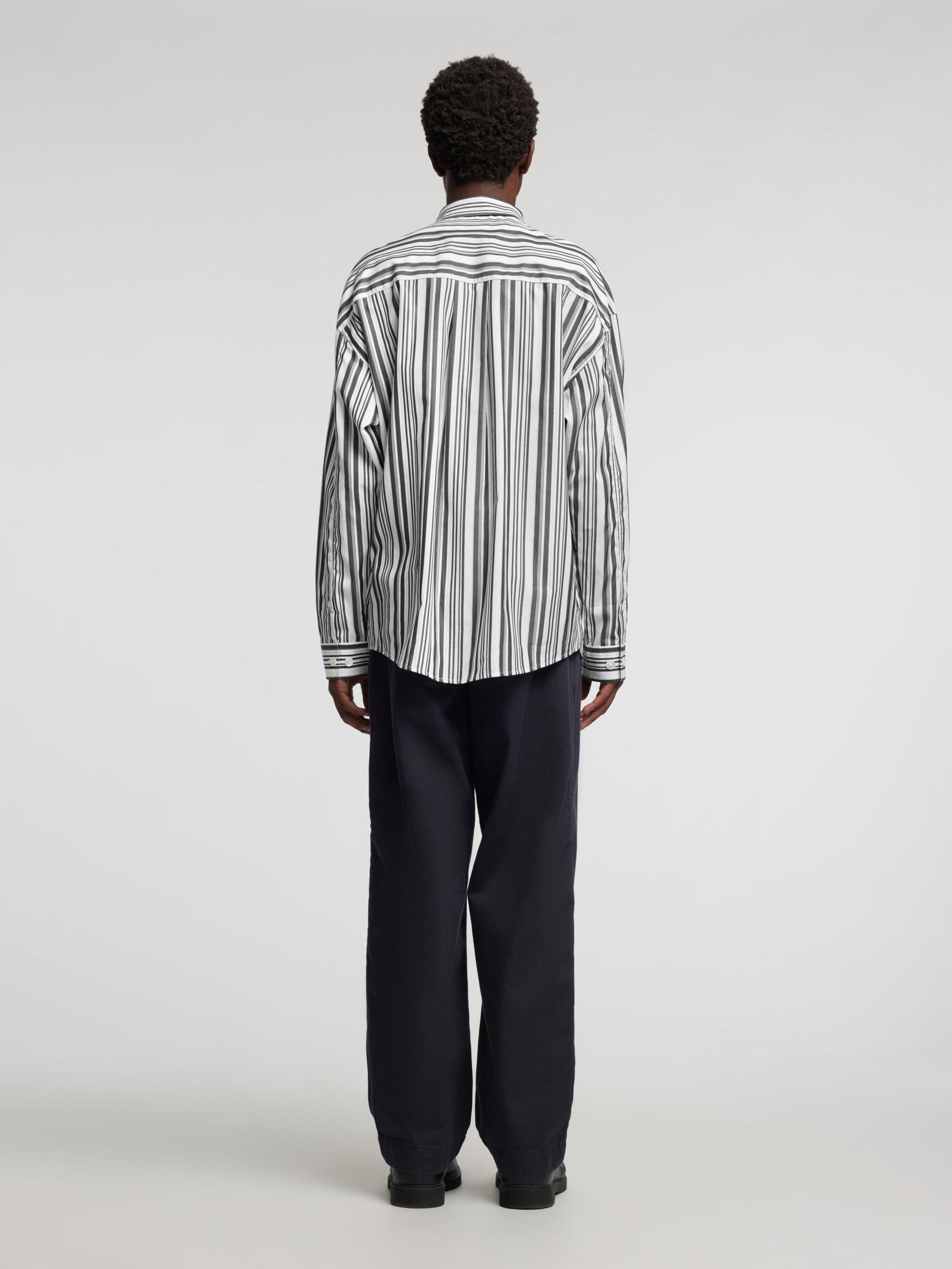 RELAXED FIT SHIRT, Jet Black, highres