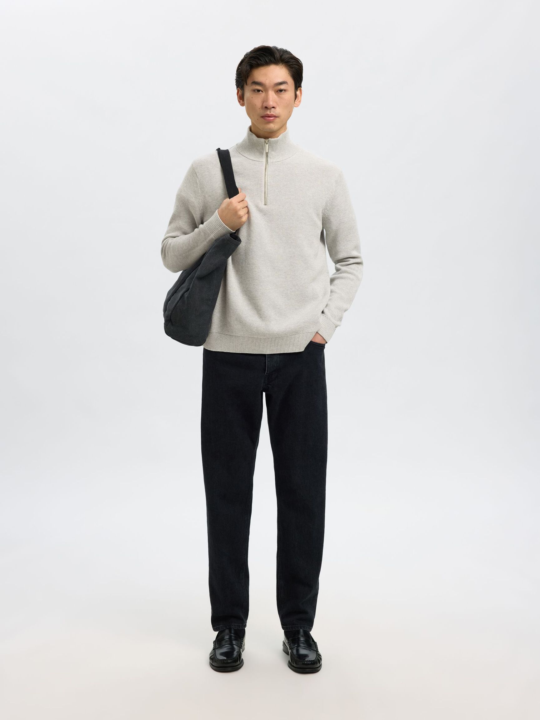 SWETER, Light Grey Melange, highres
