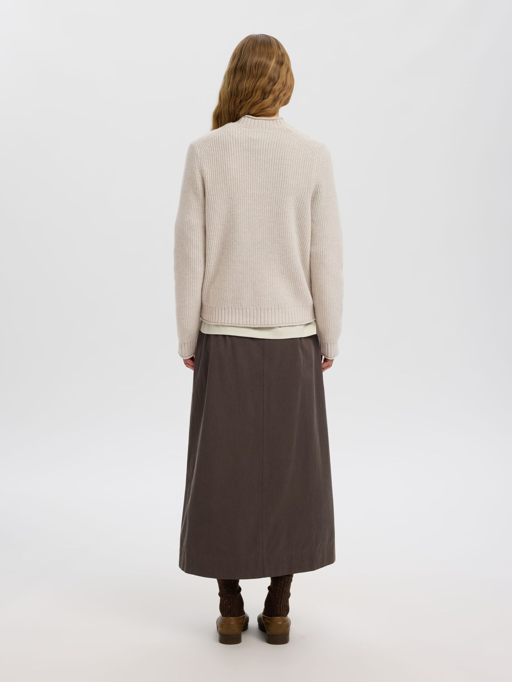 PULLOVER A MAGLIA, Silver Birch, highres