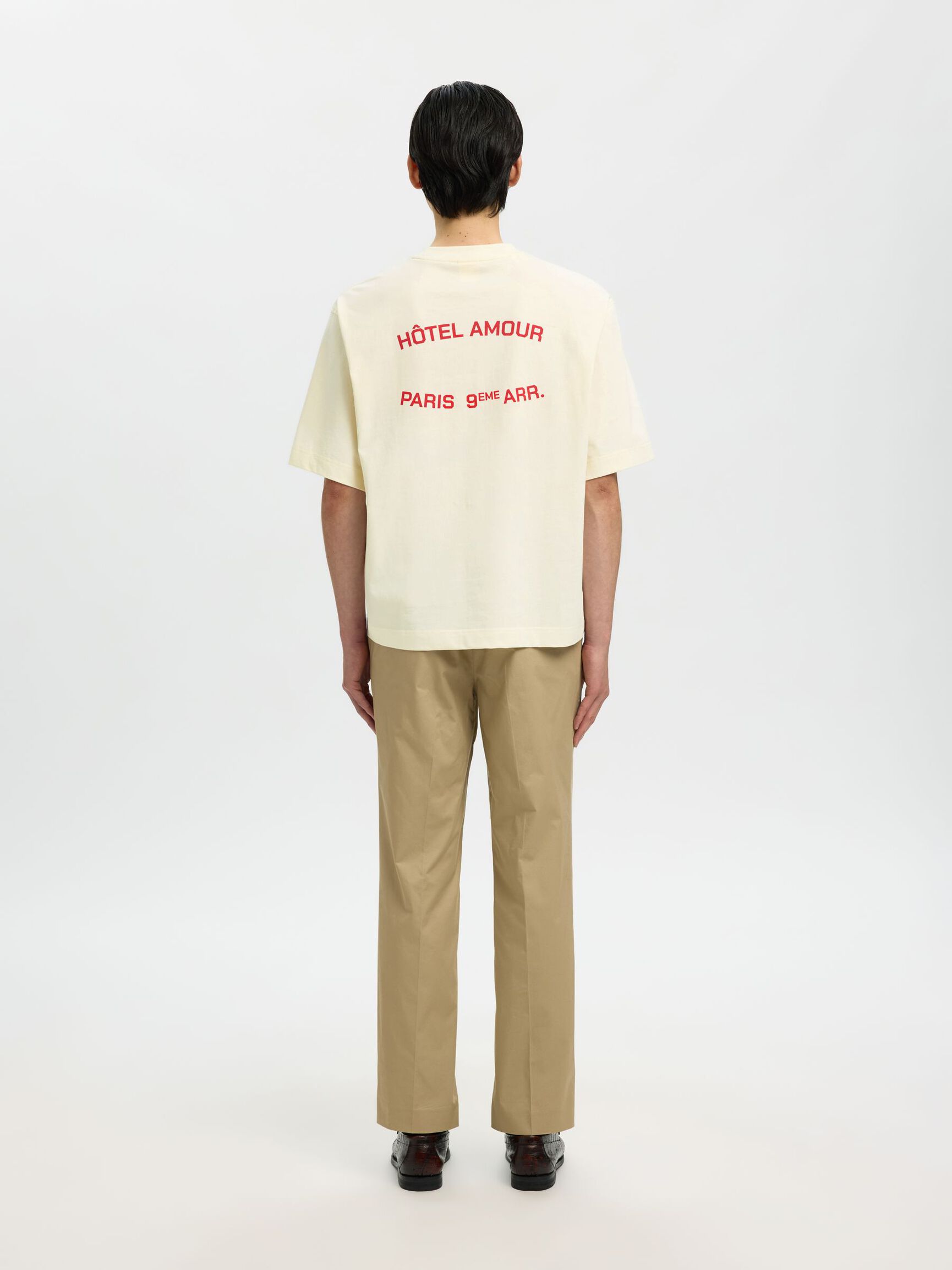 COUPE CARRÉE T-SHIRT, Egret, highres