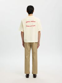 COUPE CARRÉE T-SHIRT, Egret, highres