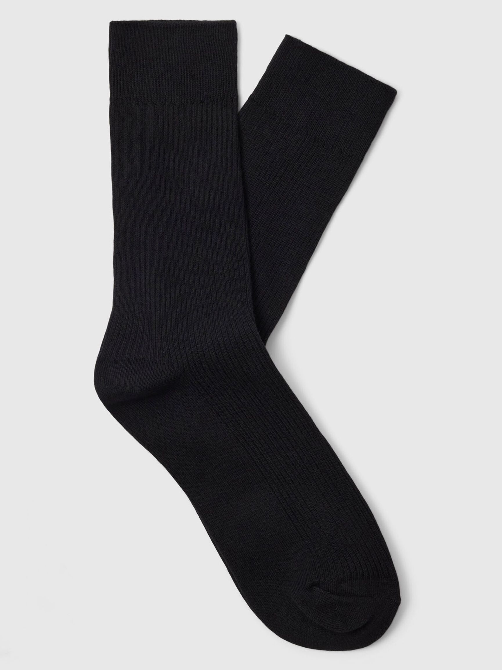 5 PACK SOCKS, Black, highres