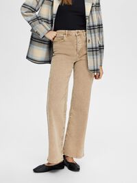 WIDE FIT -FARKUT, Beige Denim, highres