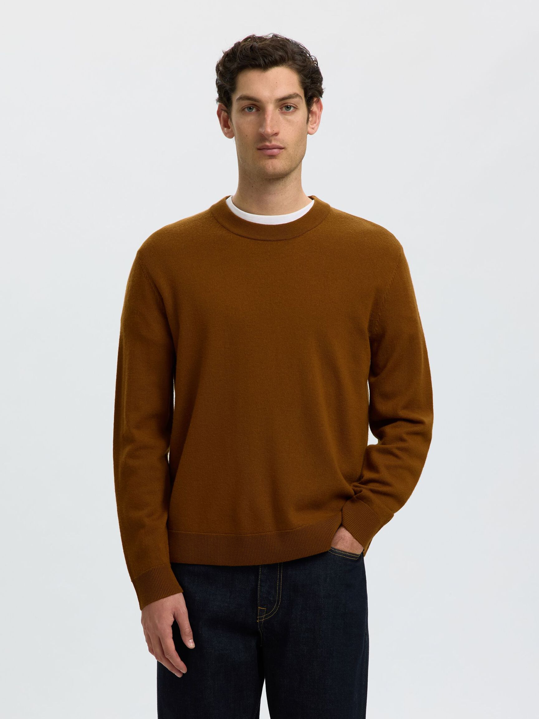 100% MERINO WOOL PULLOVER, Monks Robe, highres