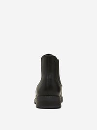 LEATHER CHELSEA BOOTS, Black, highres