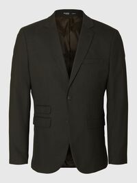 GEWEVEN WOLMIX BLAZER, Dark Green, highres