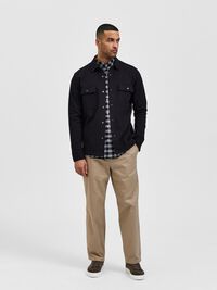CLASSIC OVERSHIRT, Black, highres