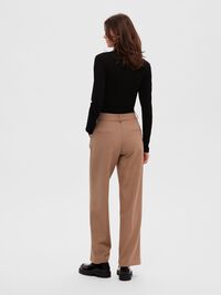 TEXTURED HIGH NECK KNITTED TOP, Black, highres