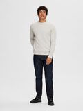 Selected RONDE HALS SWEATER, Light Grey Melange, highres - 16092599_LightGreyMelange_005.jpg