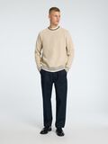 Selected 100% COTTON CREWNECK JUMPER, Oatmeal, highres - 16095628_Oatmeal_1142497_005.jpg