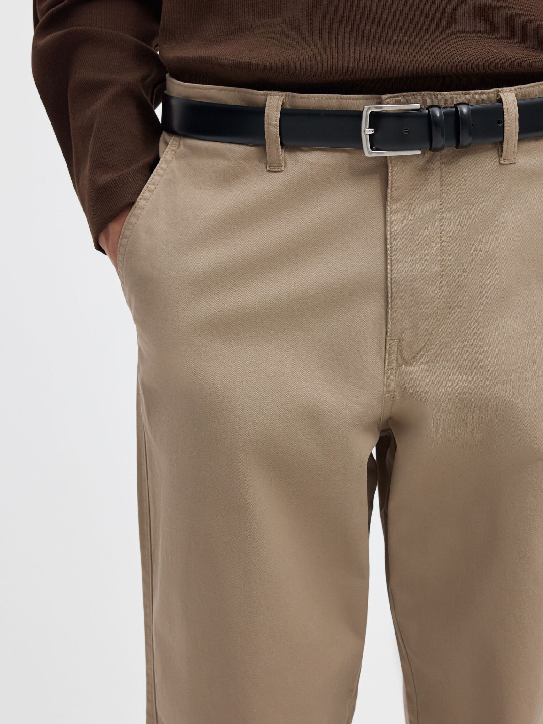 HELVAR ORGANIC COTTON CHINO TROUSERS, Plaza Taupe, highres