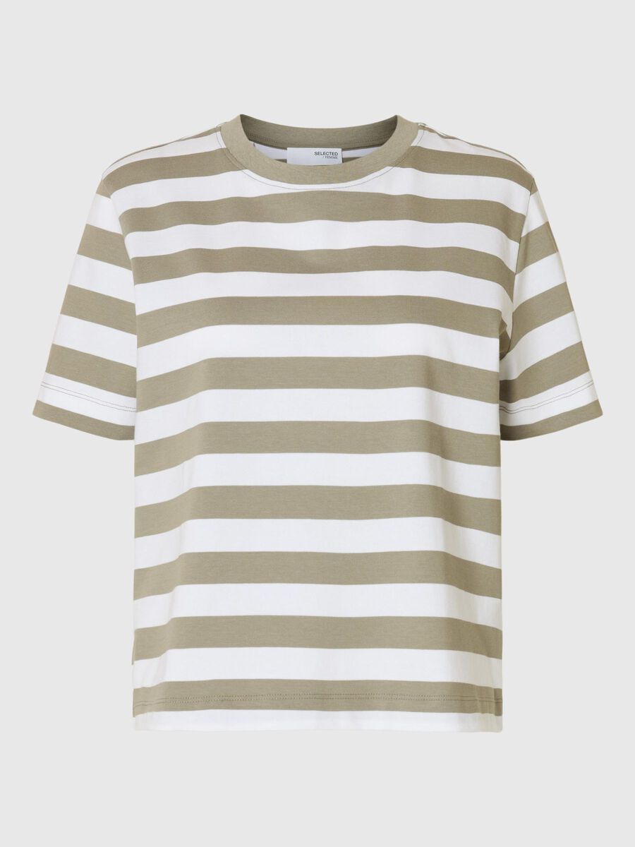 Selected STRIPED BOXY FIT T-SHIRT, Vetiver, highres - 16087918_Vetiver_1008969_001.jpg