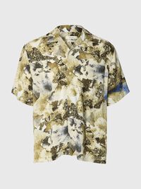 PATTERNED SHORT SLEEVED SHIRT, Sandshell, highres