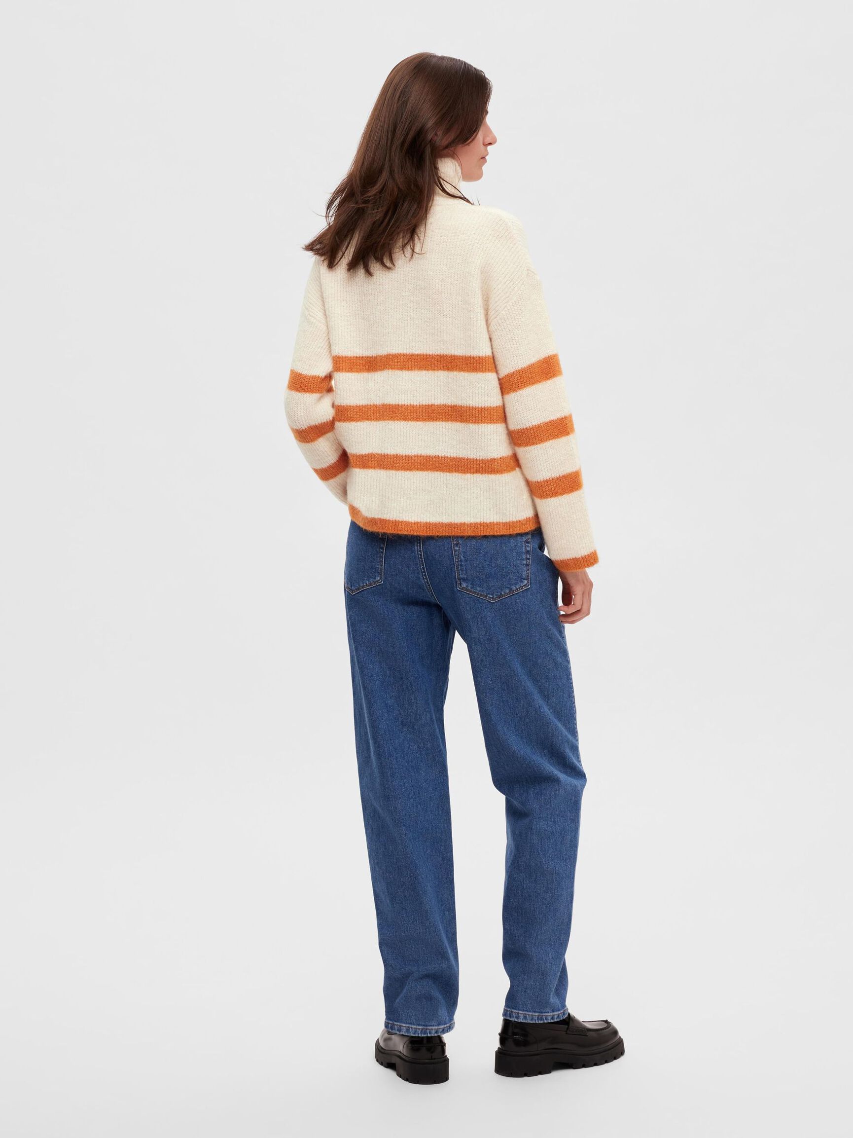 ULLBLANDING HALV GLIDELÅS PULLOVER, Birch, highres