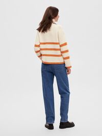 EN LAINE MÉLANGÉE À FERMETURE ÉCLAIR PULLOVER, Birch, highres