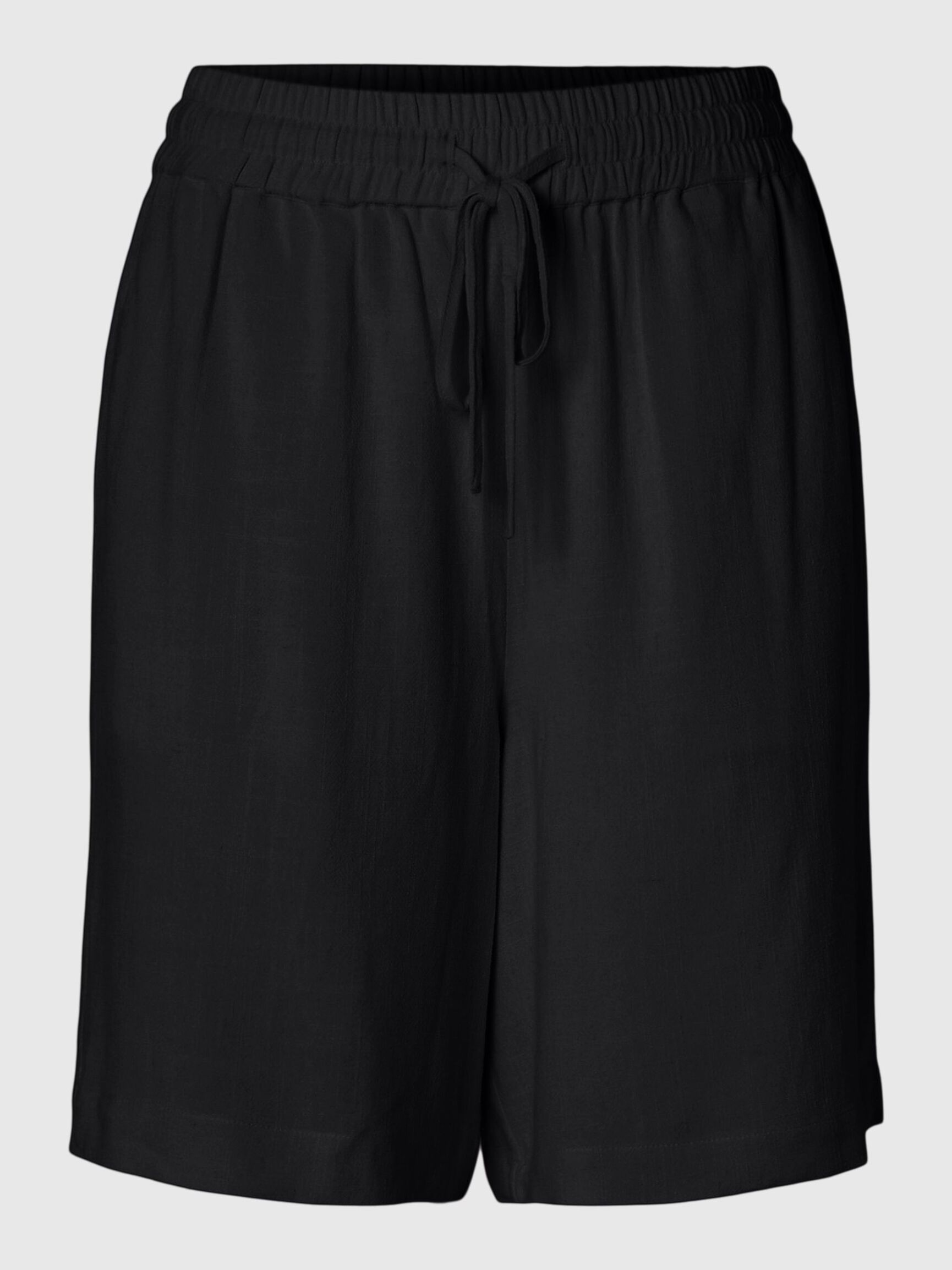 VISCOSE MÉLANGÉE SHORT, Black, highres