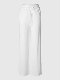 VISCOSE BLEND TROUSERS, Snow White, highres
