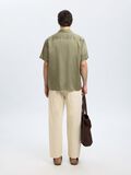 Selected SATIN SHORT SLEEVED SHIRT, Vetiver, highres - 16098137_Vetiver_004.jpg