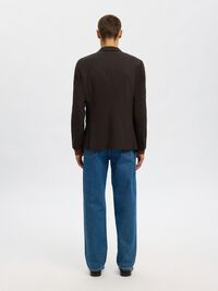 GEWEBTER WOLLGEMISCH BLAZER, Demitasse, highres