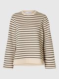 Selected GESTREIFTES BAUMWOLL SWEATSHIRT, Black, highres - 16097830_Black_1185343_001.jpg