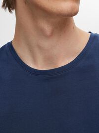 3-PACK COTTON T-SHIRT, Navy Blazer, highres