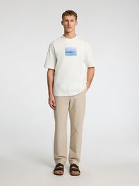 196 BAUMWOLL STRAIGHT LEG HOSE, Pure Cashmere, highres