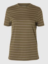 GESTREEPT KATOEN T-SHIRT, Kalamata, highres