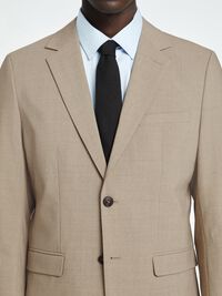SLIM FIT WOLMIX BLAZER, Sand, highres