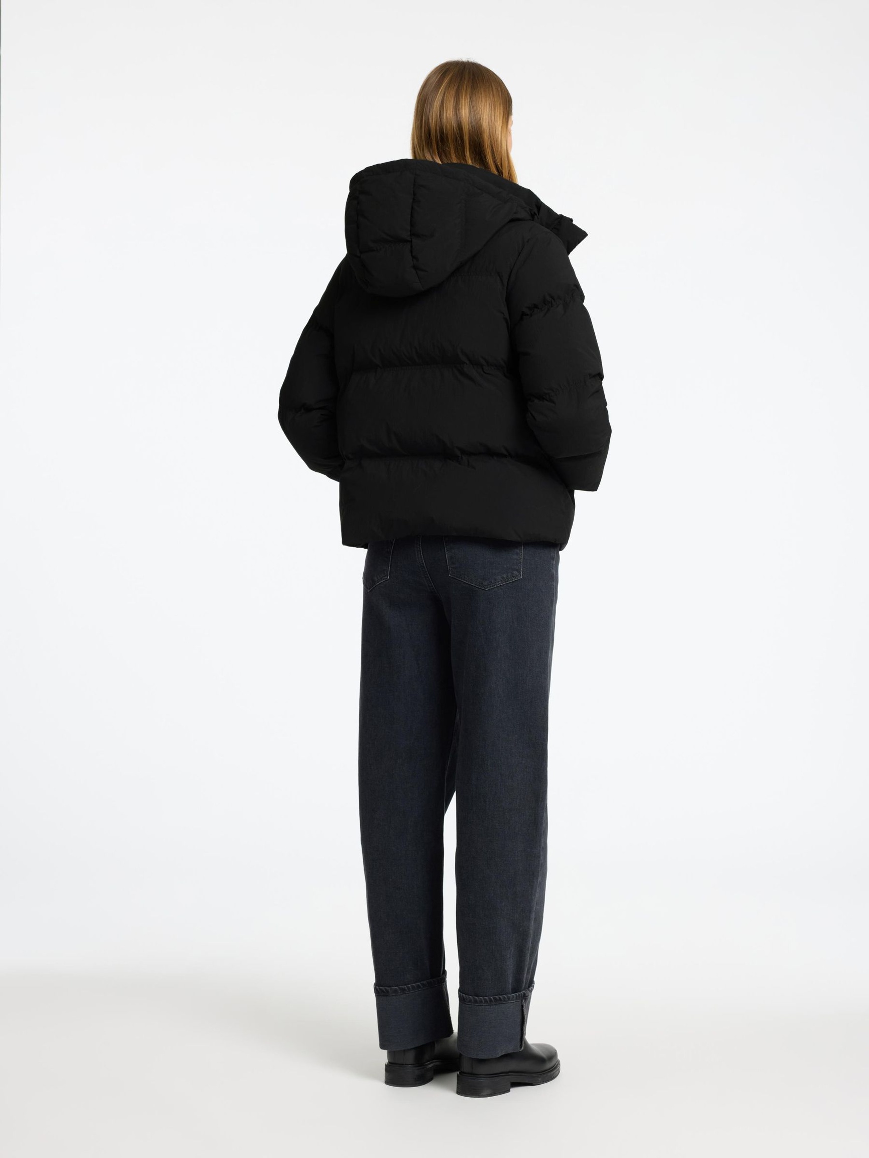 KURZE WATTIERTE JACKE, Black, highres