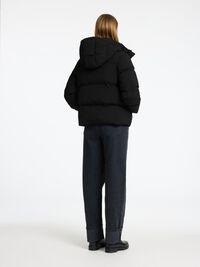 SHORT PUFFER JACKET, Black, highres