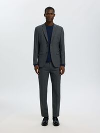 BAUMWOLL PULLOVER, Navy Blazer, highres