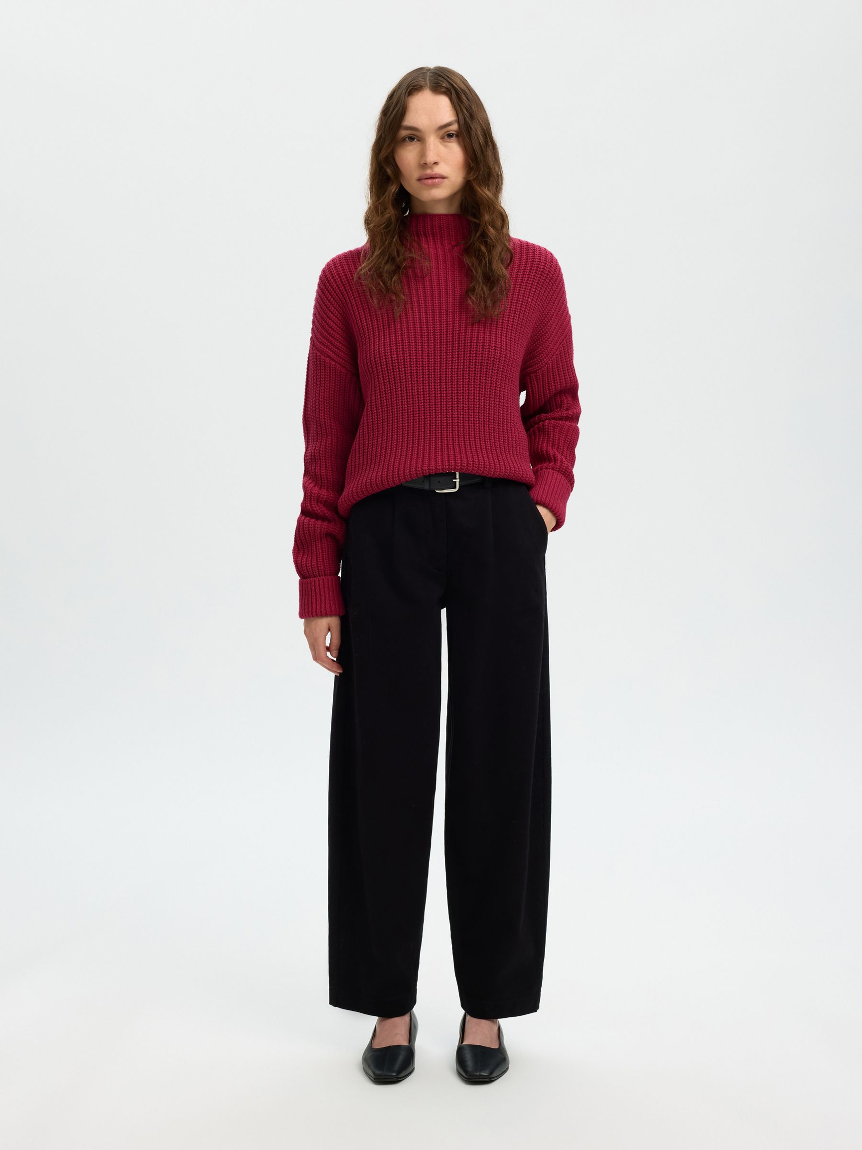 OVERSIZED PULLOVER, Anemone, highres