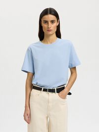 BOXY T-SHIRT, Cashmere Blue, highres