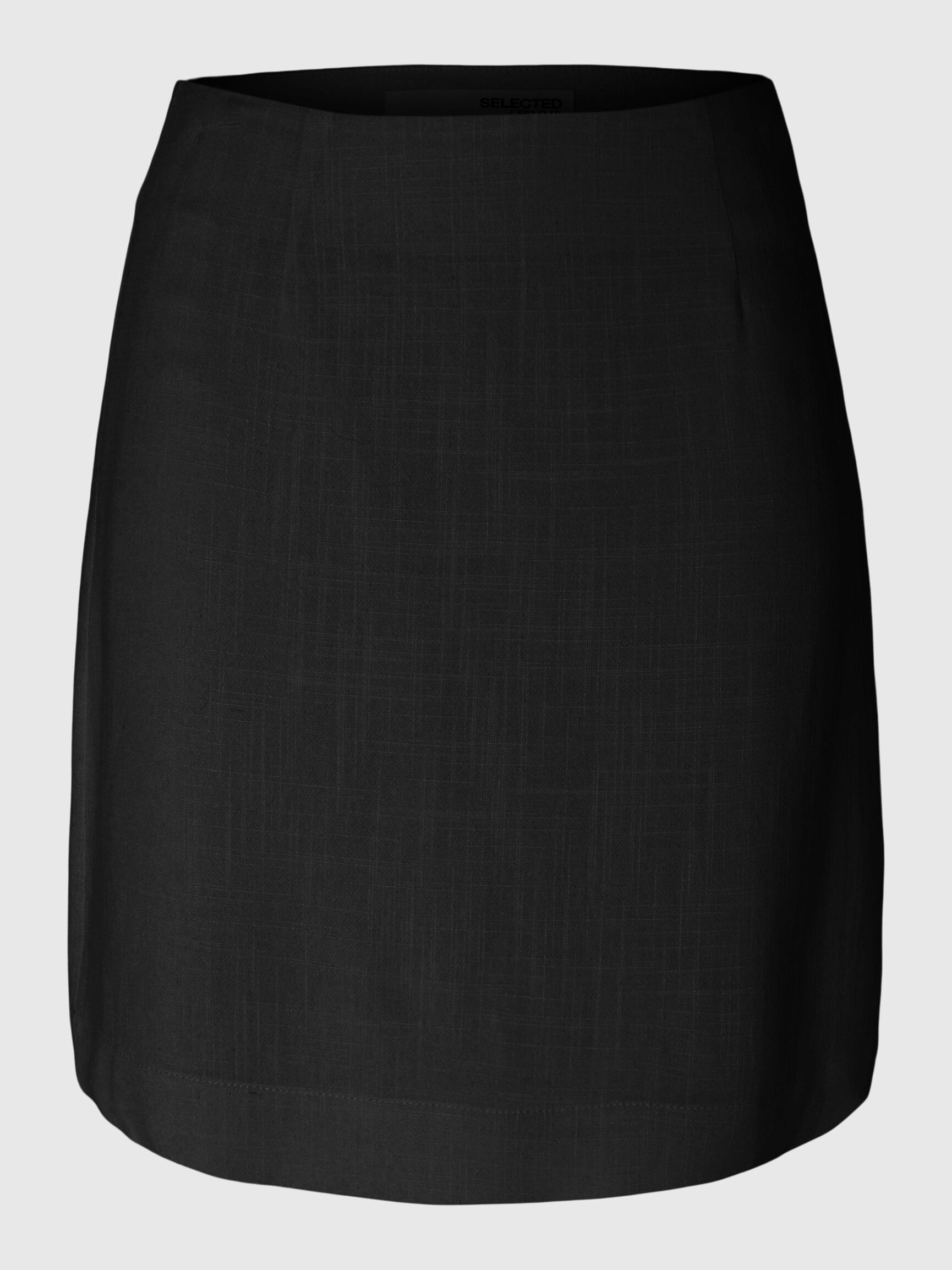 VISCOSE MÉLANGÉE MINI-JUPE, Black, highres