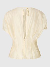 STRUCTURED SHORT SLEEVED TOP, Angora, highres