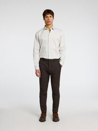 SLIM FIT SKJORTE, Sand, highres