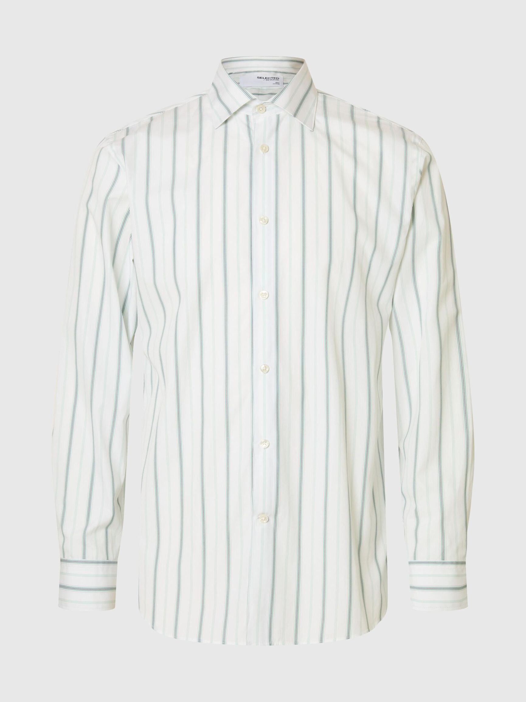 RANDIG SLIM FIT-SKJORTA, Bright White, highres