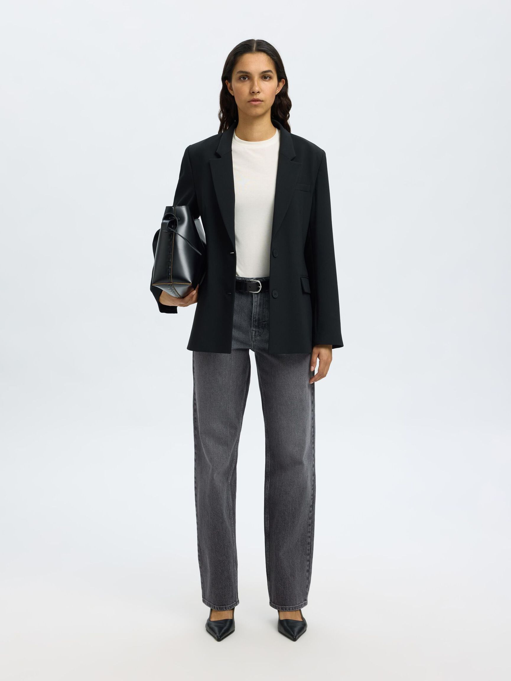 JEANSY O REGULARNYM FASONIE, Medium Grey Denim, highres