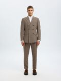 Selected SLIM FIT  DOUBLE-BREASTED BLAZER, Dark Sand Melange, highres - 16098184_DarkSandMelange_005.jpg