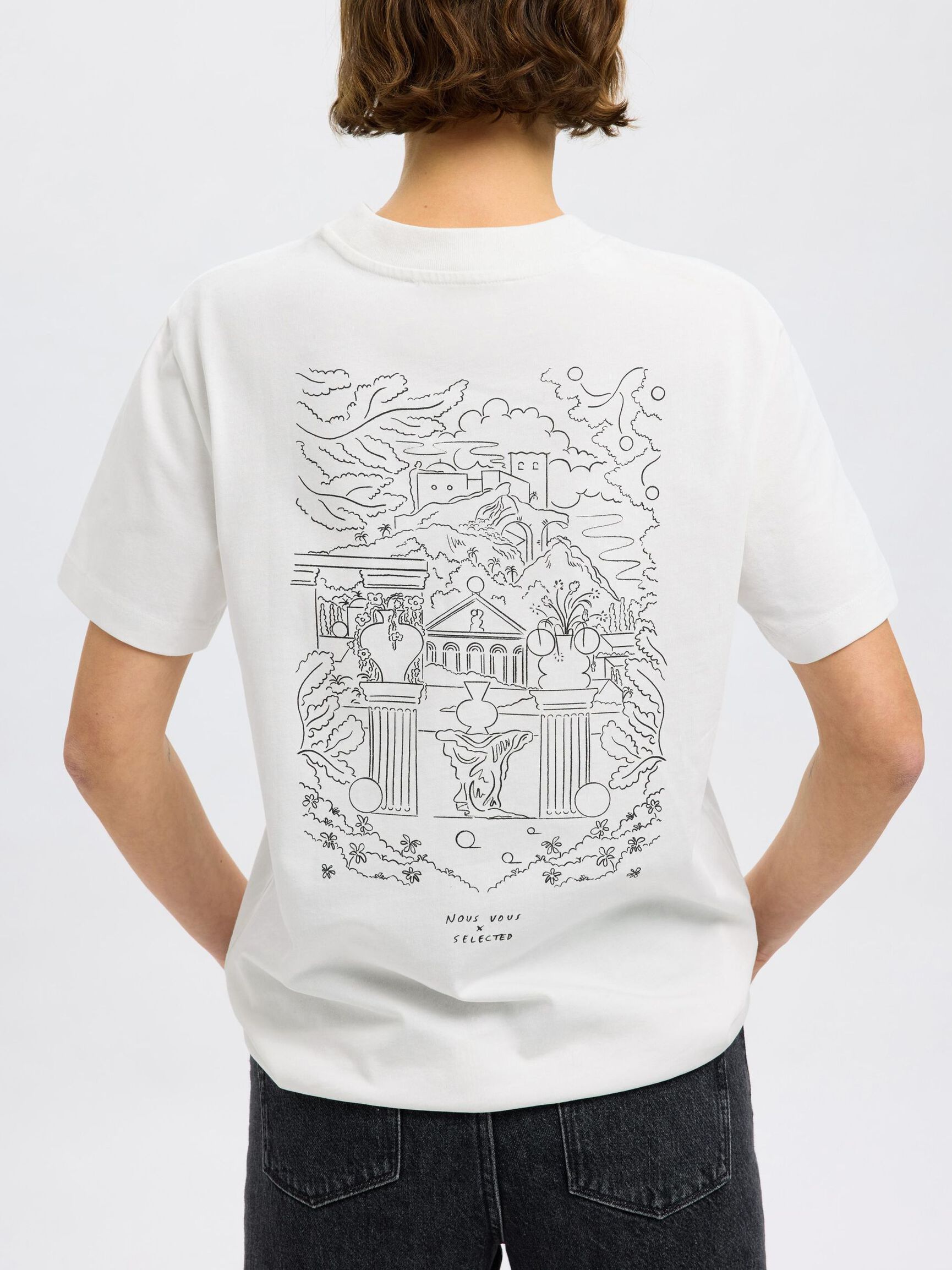 PRINTED RELAXED FIT T-SHIRT, Snow White, highres