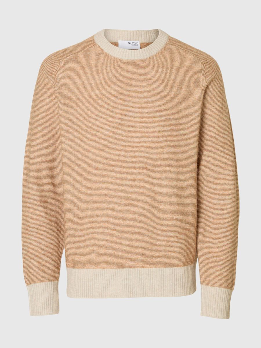 Product tile image - LONG-SLEEVED KNITTED JUMPER, Chipmunk | 16086699_Chipmunk_1201091