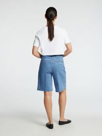 DENIM BERMUDA SHORTS, Medium Blue Denim, highres