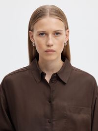 BOXY FIT CROPPED BLOUSE, Delicioso, highres