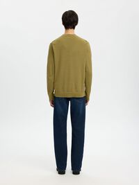 BAUMWOLL PULLOVER, Dried Herb, highres
