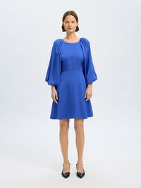 ÖPPEN RYGG KORT KLÄNNING, Dazzling Blue, highres