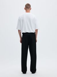 220 LOOSE FIT TROUSERS, Black, highres