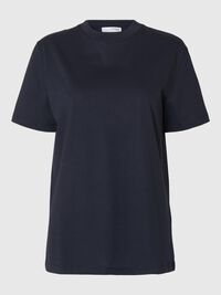 MOCK-NECK T-SHIRT, Dark Sapphire, highres