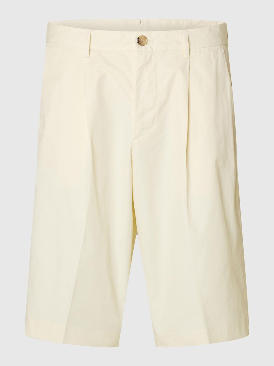 Selected LOOSE FIT CHINOSHORTS, Egret, highres - 16099047_Egret_001.jpg