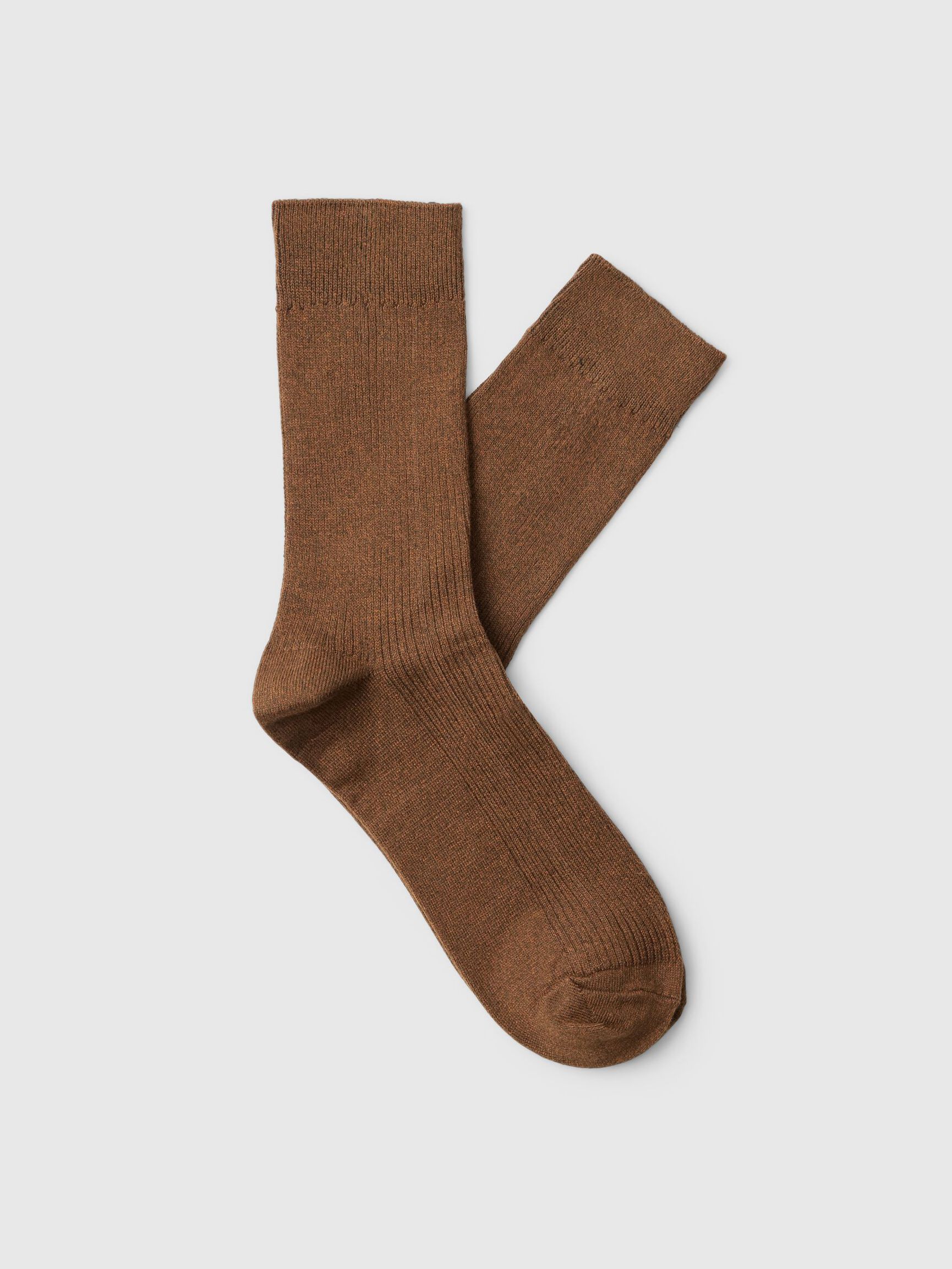 COTTON BLEND SOCKS, Turkish Coffee, highres