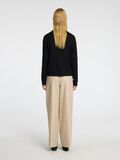 Selected LINEN BLEND KNITTED CARDIGAN, Black, highres - 16096203_Black_004.jpg